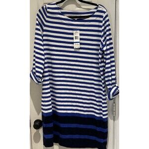 Jones New York Sport Womens Dress Multi-Color Size XL 100% Cotton Pullover